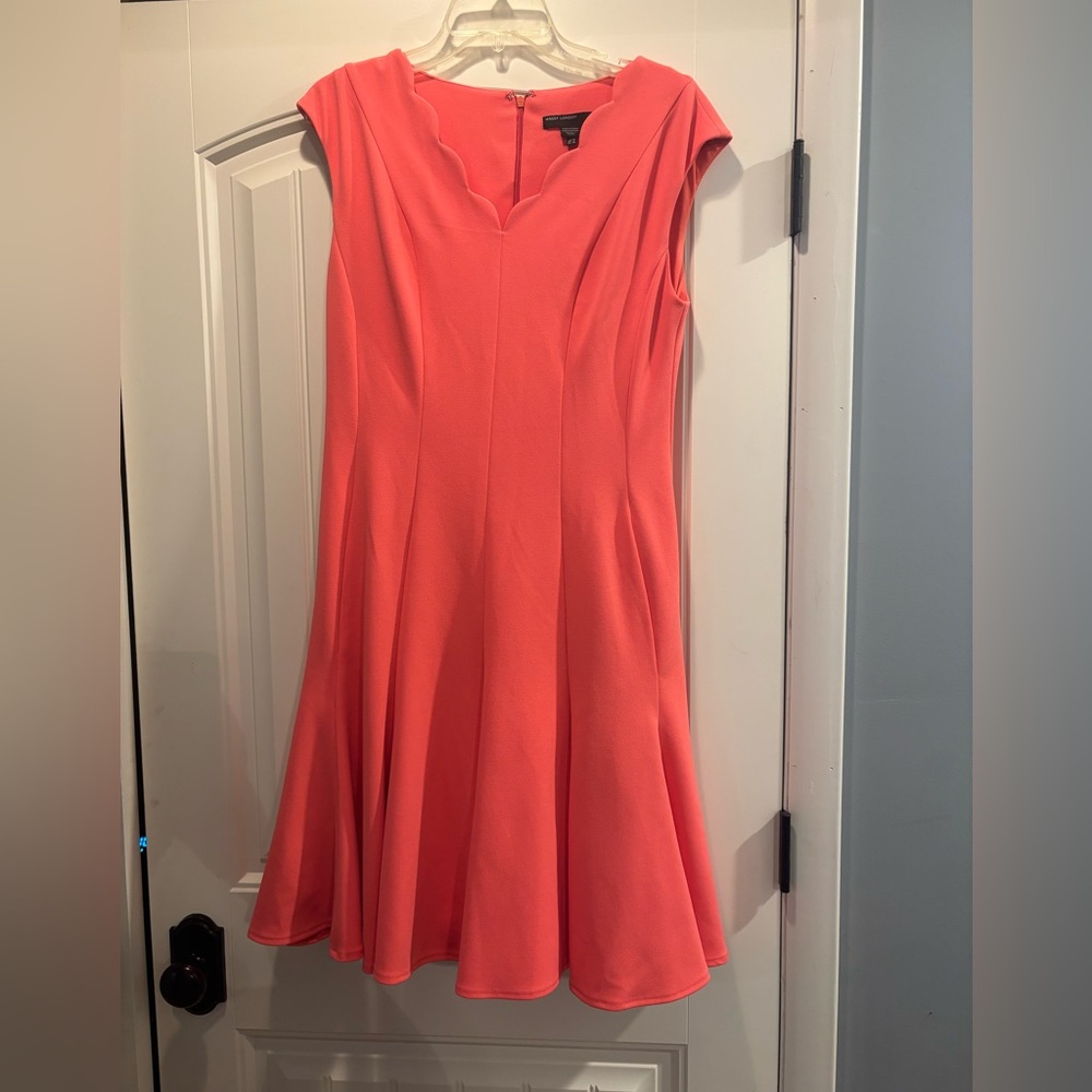 Maggy London Vibrant Coral Mini Dress